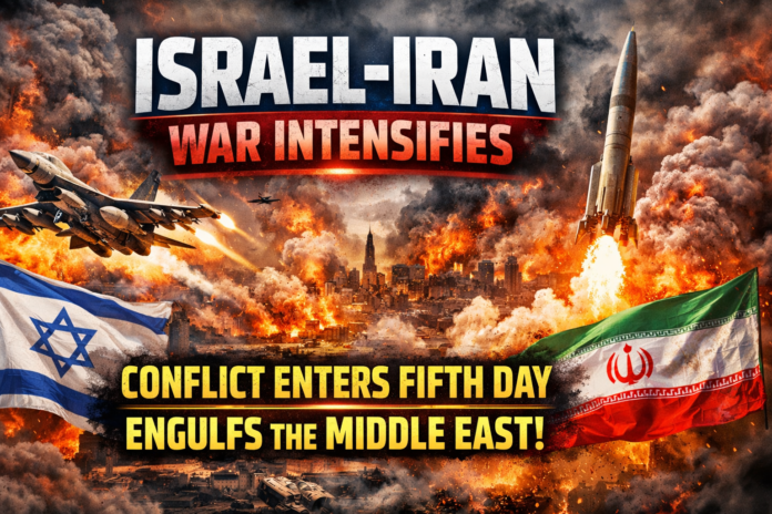 Israel Iran War Intensifies as Conflict Enters Fifth Day and Engulfs the Middle East | globalnewstube.com
