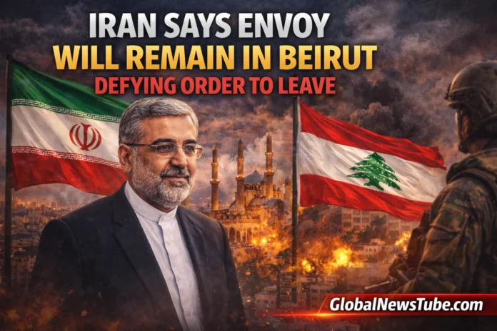 Iran Says Envoy Will Remain in Beirut Defying Order to Leave | globalnewstube.com