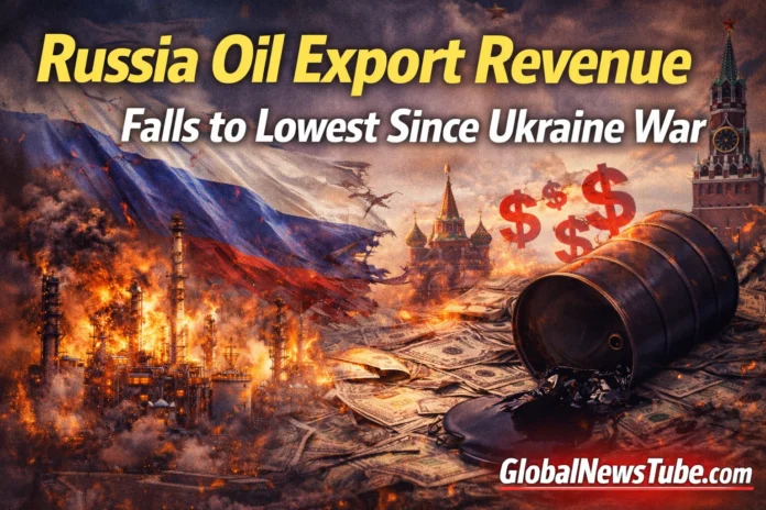 Russia Oil Export Revenue Falls to Lowest Since Ukraine War | globalnewstube.com
