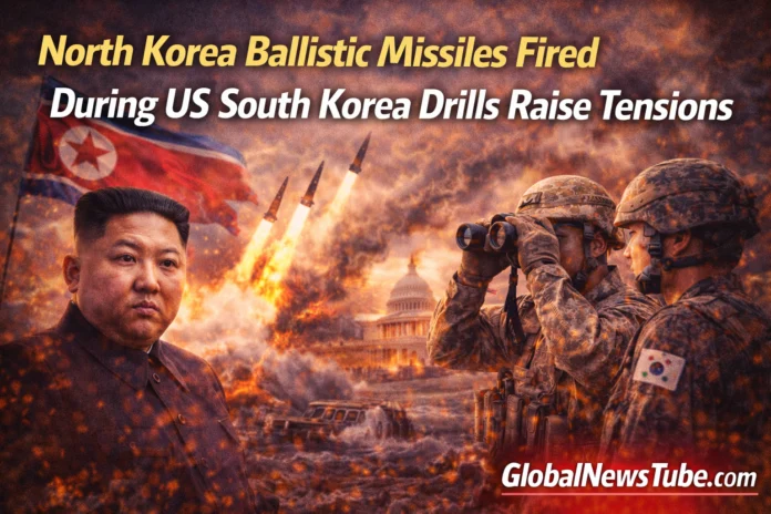 North Korea Ballistic Missiles Fired During US South Korea Drills Raise Tensions | globalnewstube.com