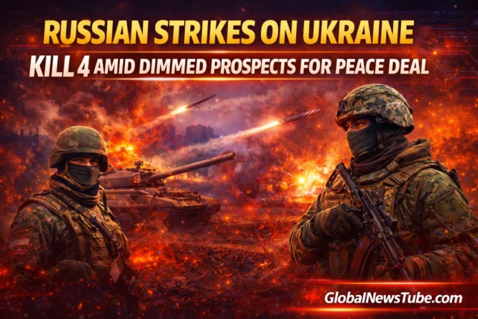 Russian Strikes on Ukraine Kill 4 Amid Dimmed Prospects for Peace Deal | globalnewstube.com