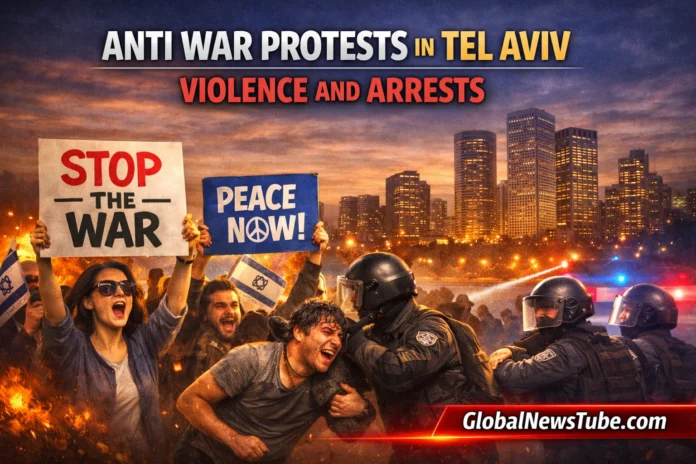 Anti War Protests in Tel Aviv Violence Arrests and Rising Dissent | globalnewstube.com