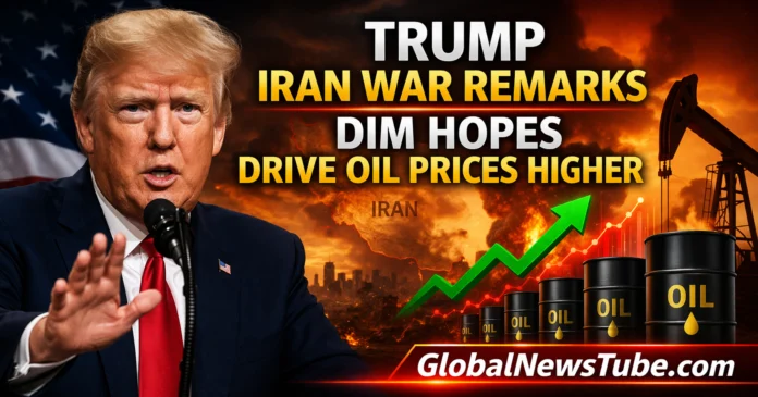 Trump Iran War Remarks Dim Hopes Drive Oil Prices Higher | globalnewstube.com
