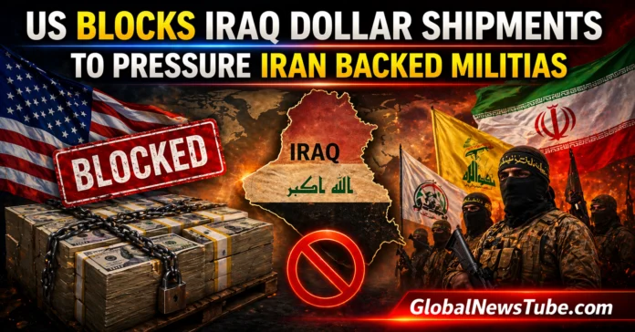 US Blocks Iraq Dollar Shipments to Pressure Iran Backed Militias | globalnewstube.com