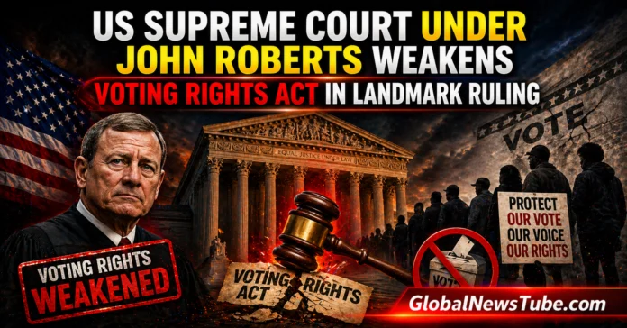 US Supreme Court Under John Roberts Weakens Voting Rights Act in Landmark Ruling | globalnewstube.com