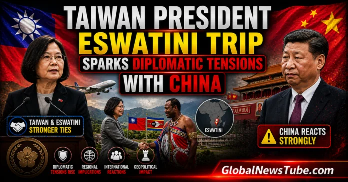 Taiwan President Eswatini Trip Sparks Diplomatic Tensions with China | globalnewstube.com