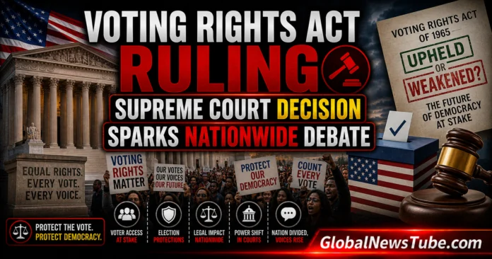 Voting Rights Act Ruling Supreme Court Decision Sparks Nationwide Debate | globalnewstube.com